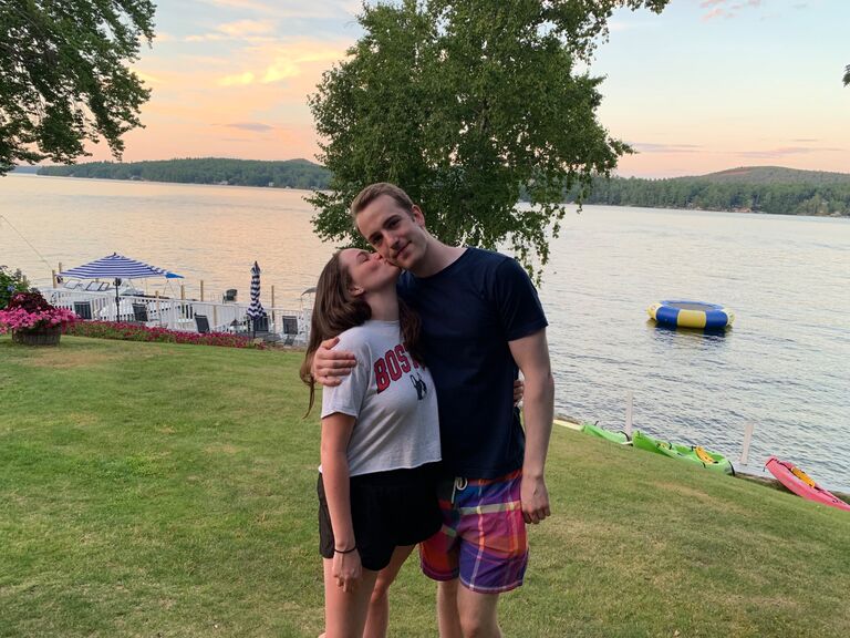 Lake Winni McGowan family trip. fun fact: Almost two years later to the day we would get engaged in this same spot.