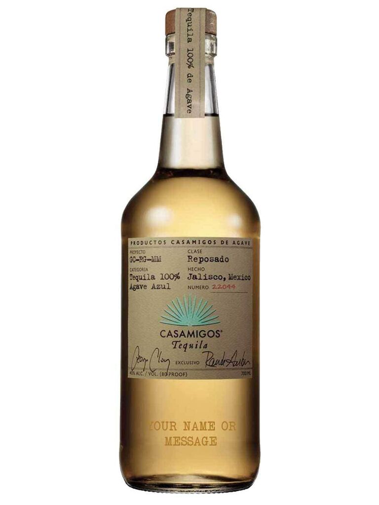 Casamigos tequila bridesmaid gift label