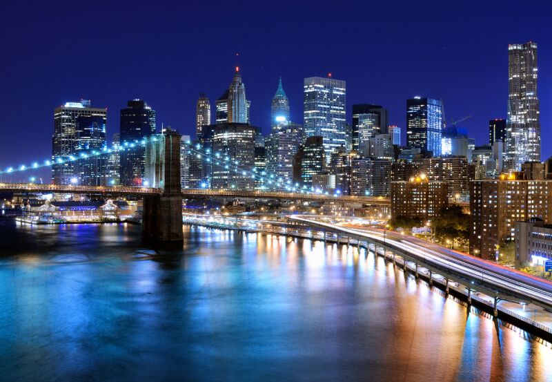 New York themed party idea - skyline backdrop