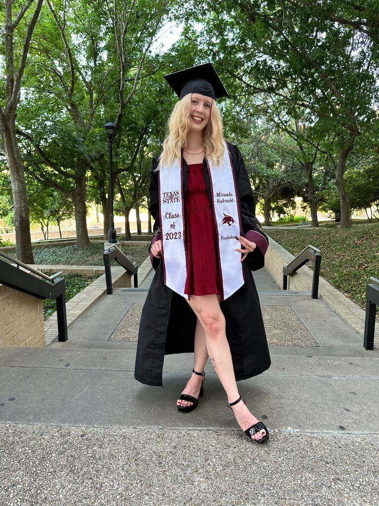 Miranda graduates with her Bachelors 