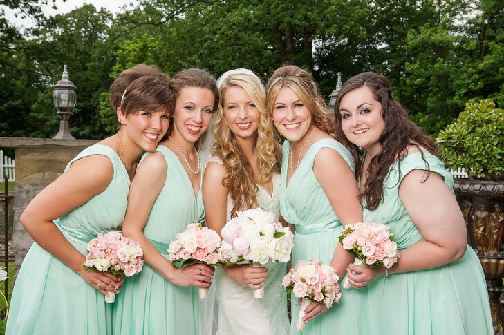 mint color bridesmaid dresses