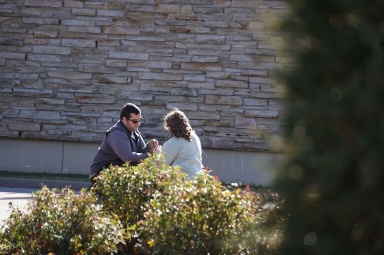 Then, all of a sudden 1 year, 11 months, and 13 days after we starting dating Zachariah popped the question in front of the Kendall Bell and our parents at the University of Tulsa.