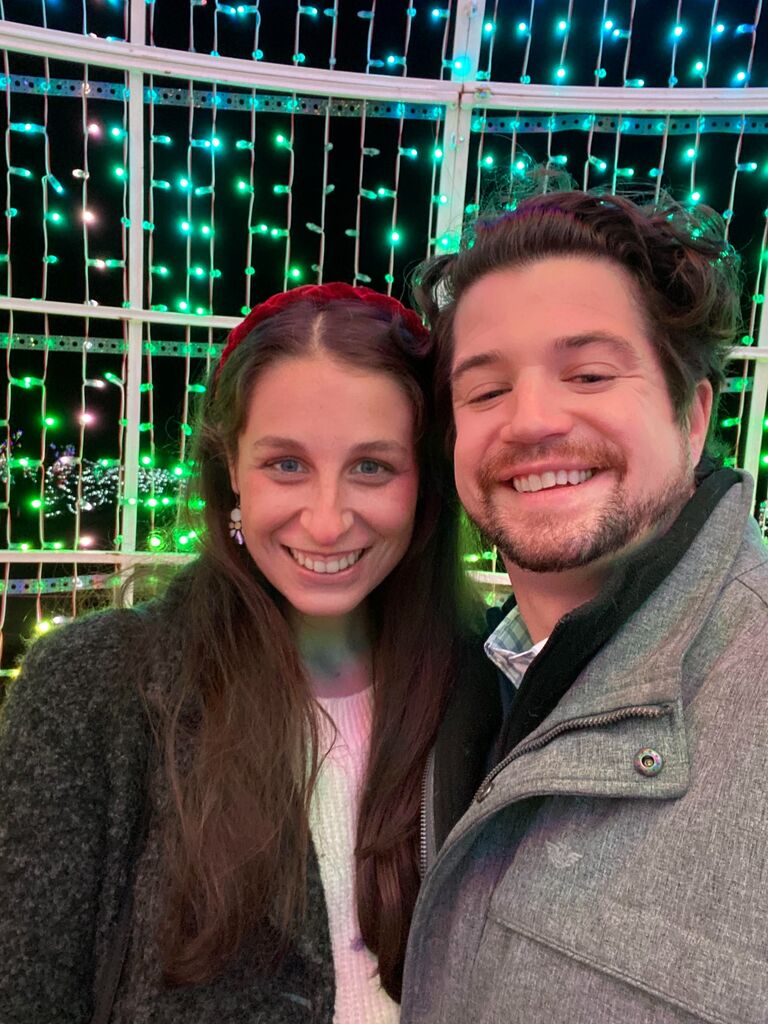 Our first photo together taken on our 3rd date at Brookfield Zoo. 