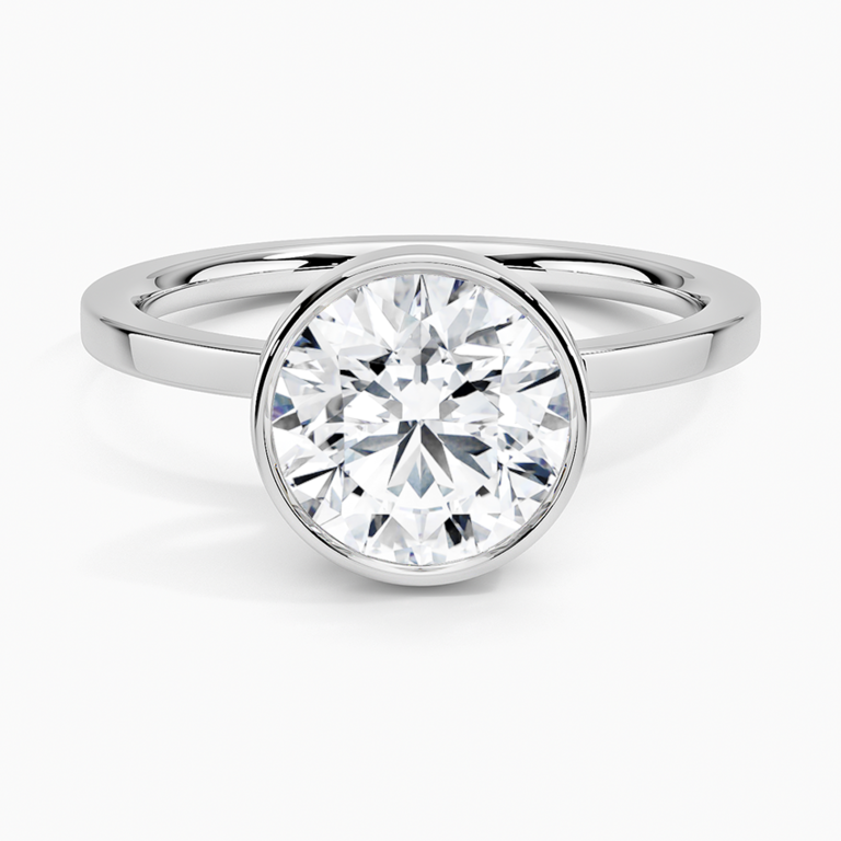 Round solitaire diamond engagement ring from Brilliant Earth