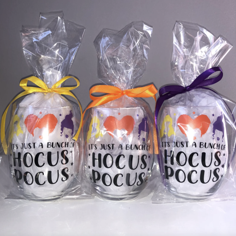 'It's Just a Bunch of Hocus Pocus' bachelorette party shot glasses