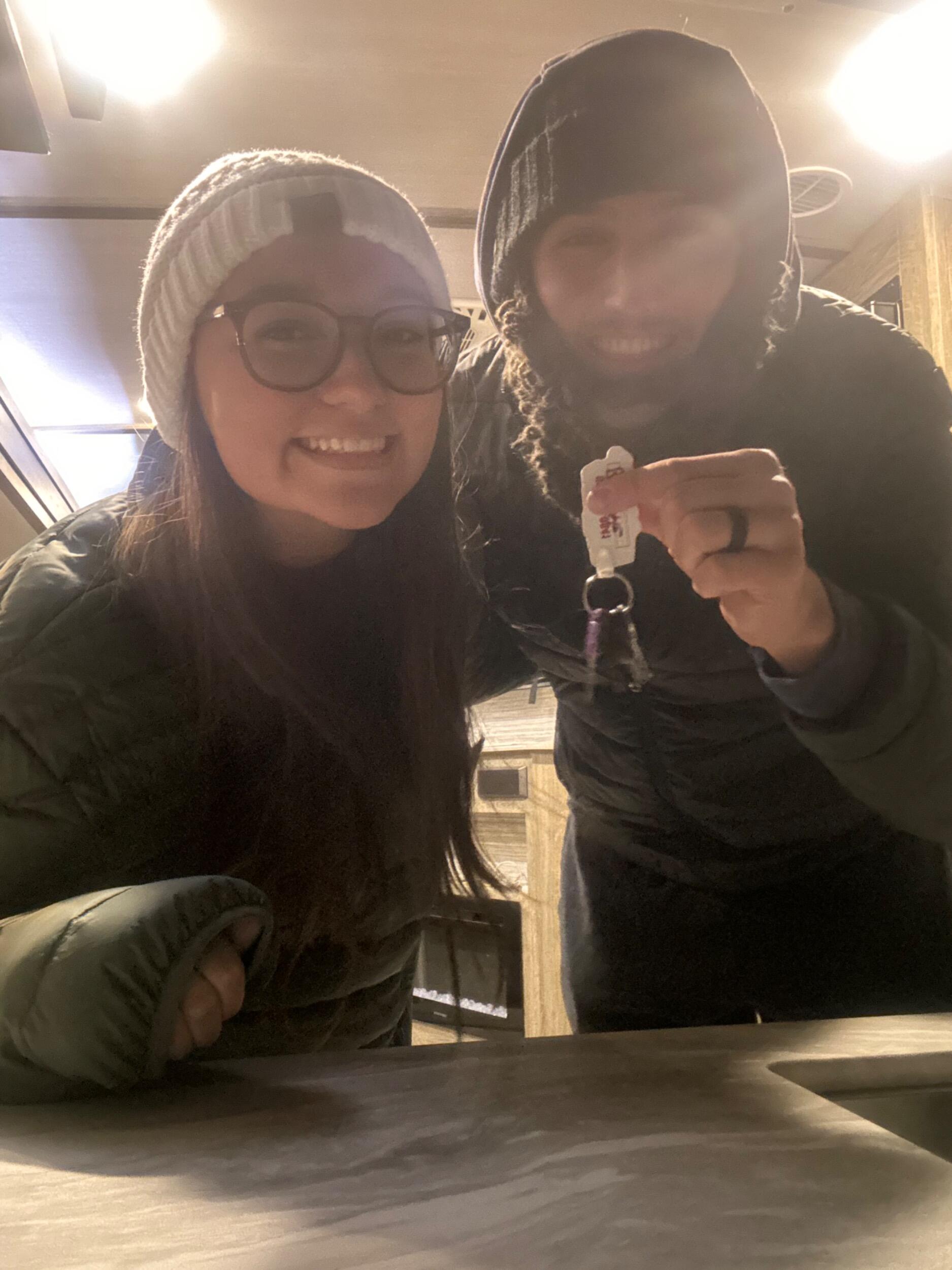 We purchased our camper to start our married life in. We plan to build our own home one day!