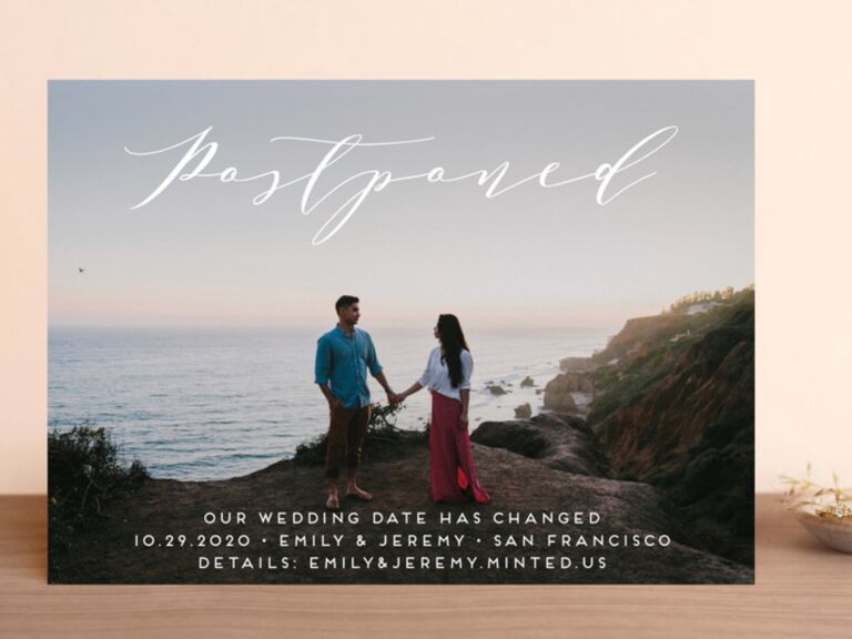 Wedding Postponement Card Minted