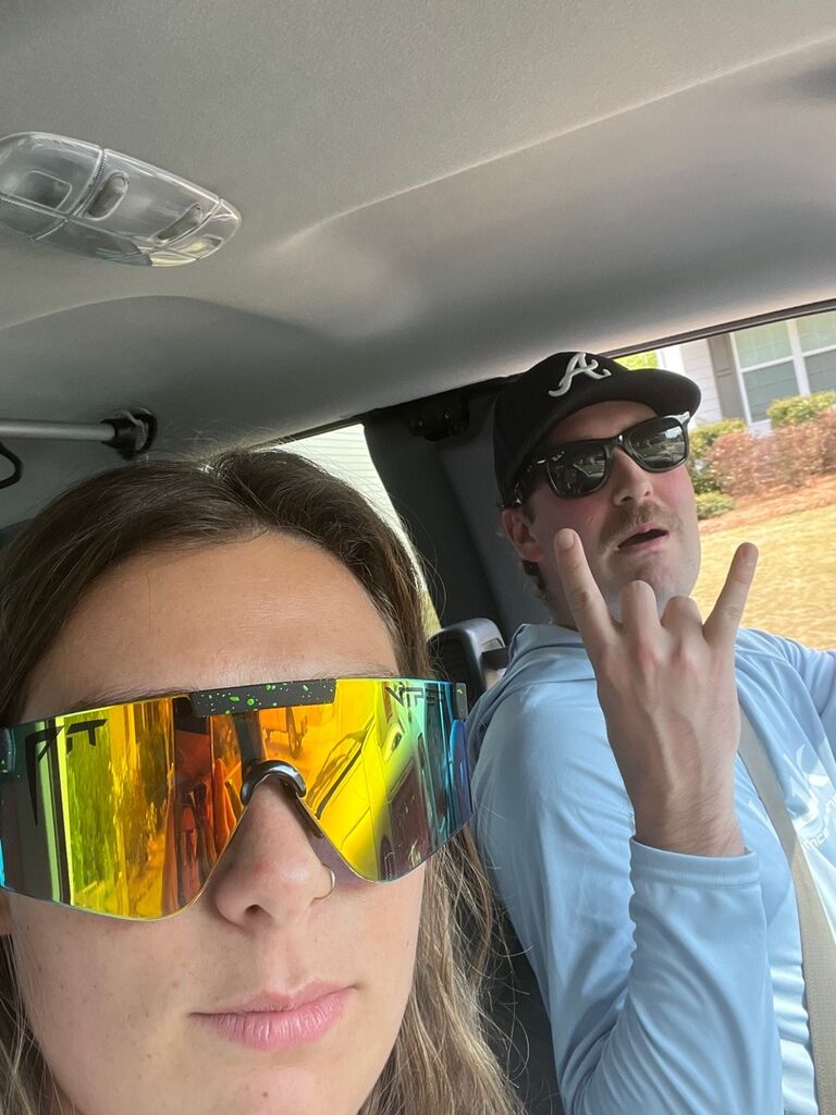 Our second date! The day after our first date because we didn't have time to play putt-putt and we just couldn't miss an opportunity to play putt-putt?!?!?!! (Ava won) (one game) (Tucker won the other) (whatever)