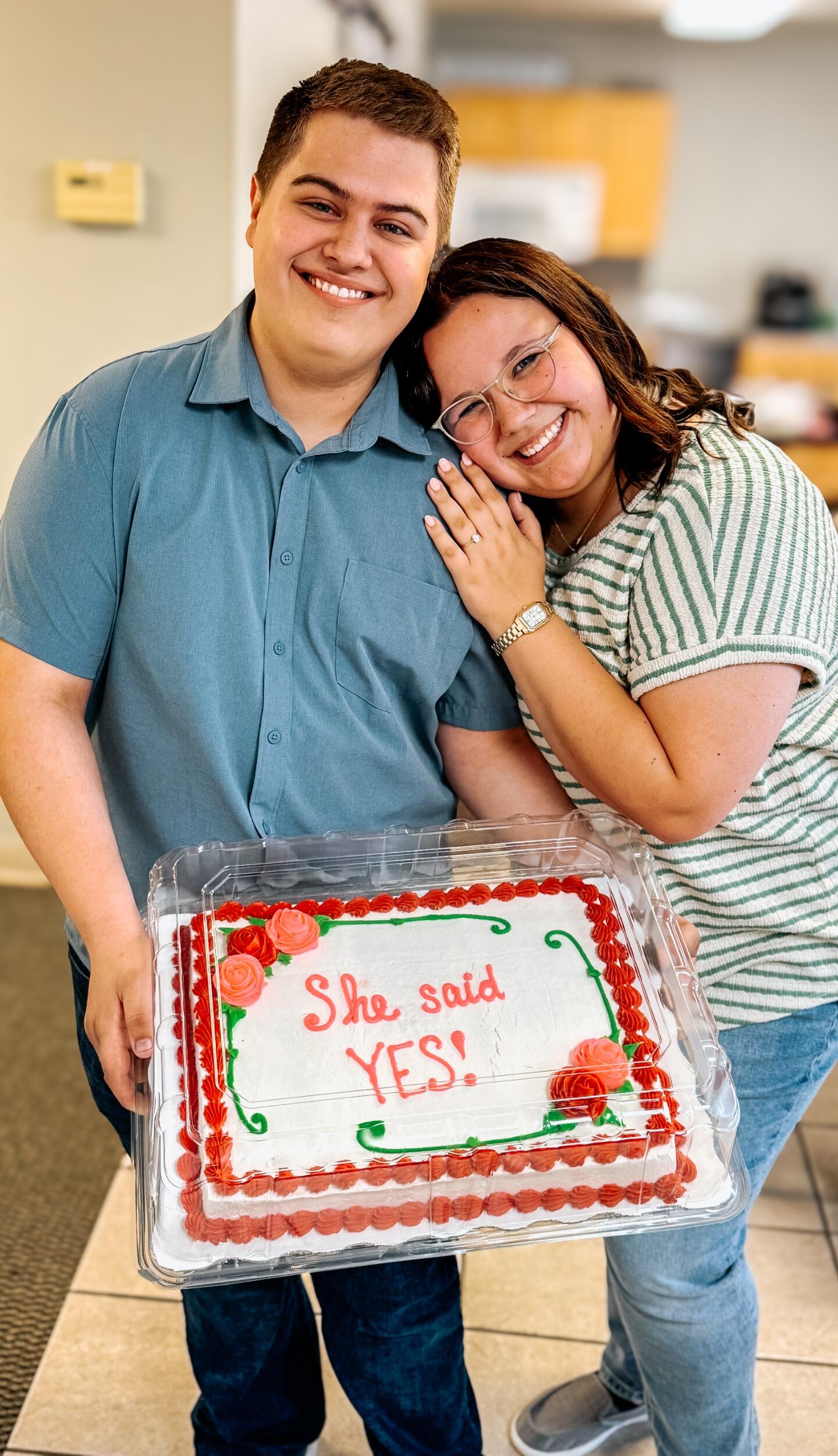 She said YES!! Caleb popped the question on Easter Sunday!