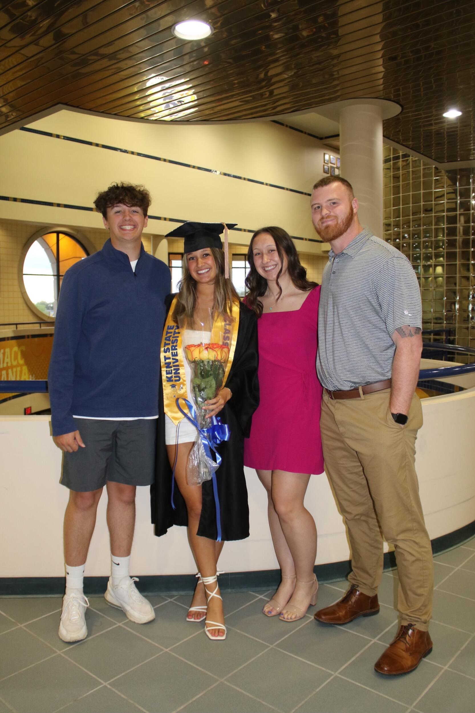 Morgan graduated from Kent State University
