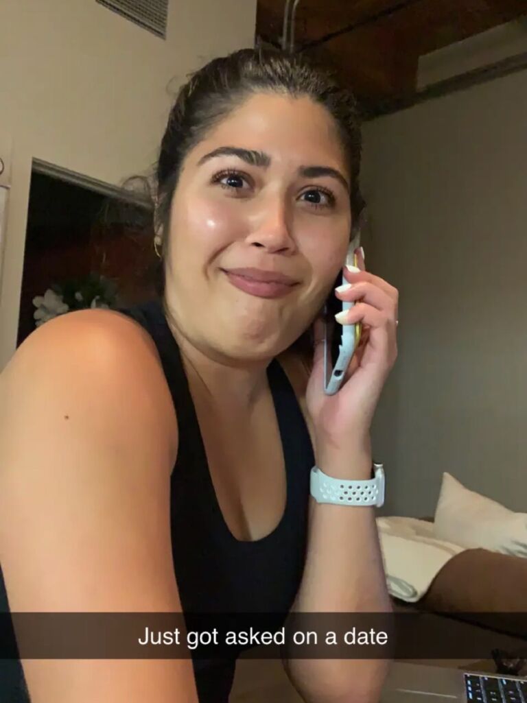 Chase calls Niki to ask her out-- Thank goodness Luci was there to tell her to answer the phone and document the moment!