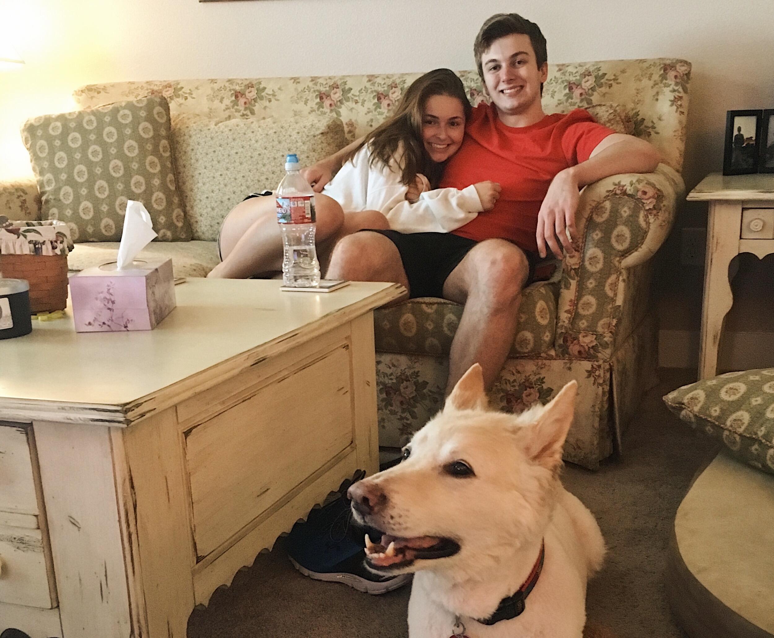 Ben met the most important man in Cathryn's life, her childhood dog, Steve.