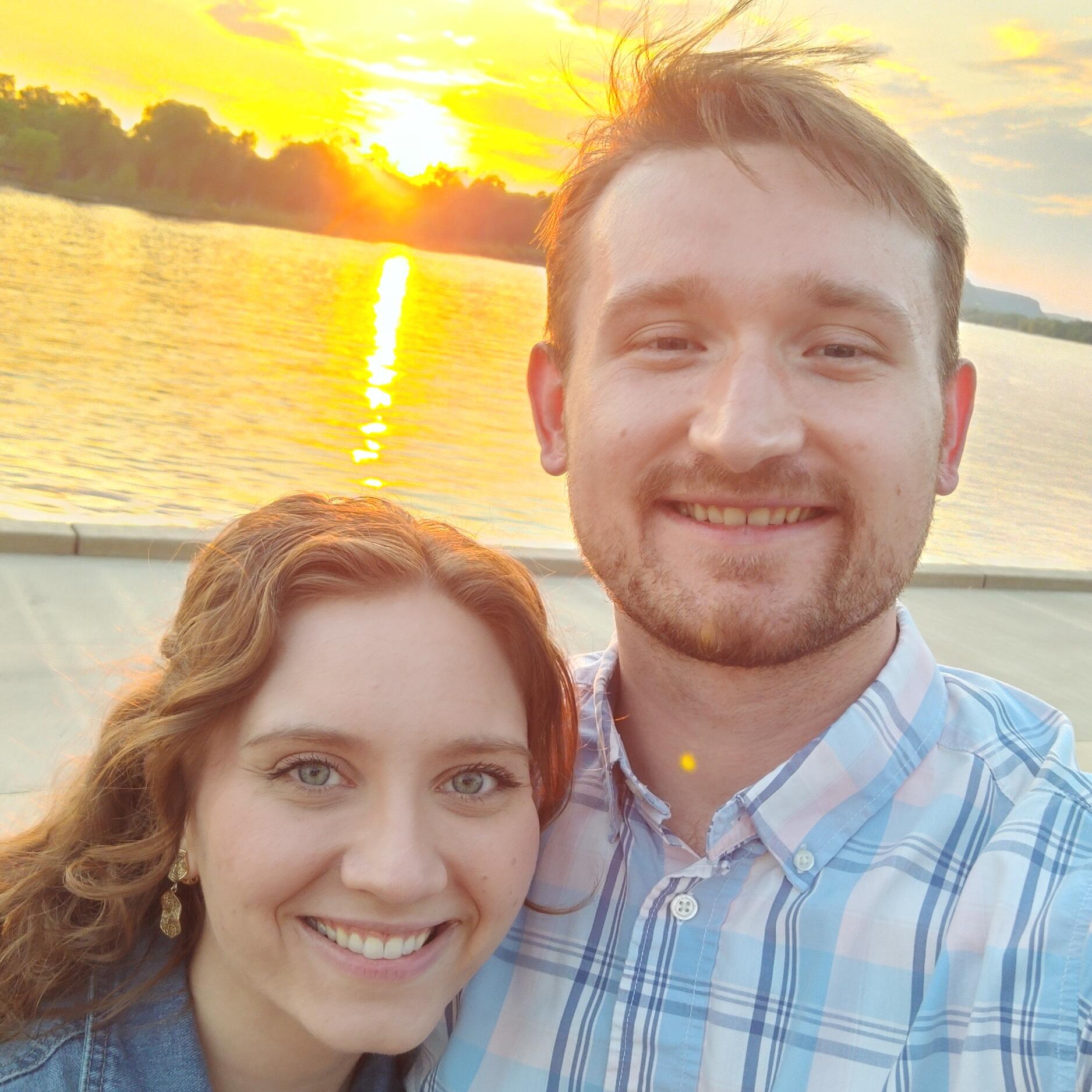 Three month anniversary at Riverside park. Abigail is SO gorgeous in that dress. WOW! 