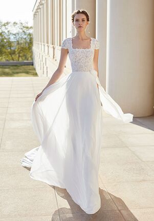 a line sheath wedding dress