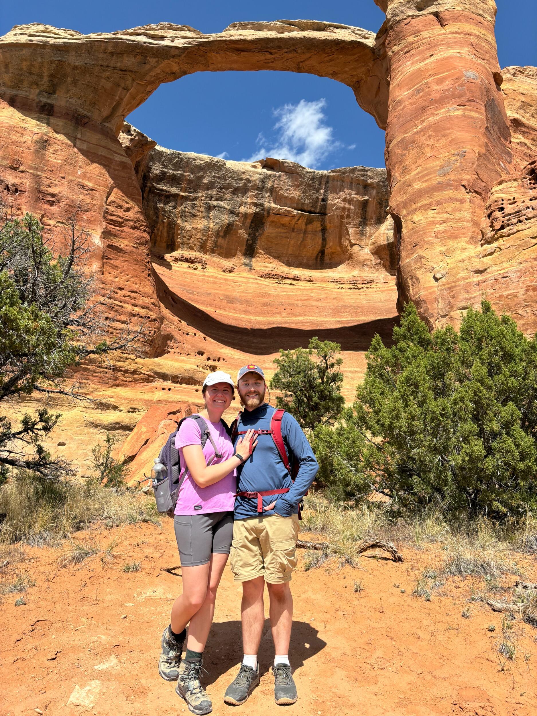 Our longest hike together - over 15 miles to Rattlesnake Arches in Colorado National Monument 