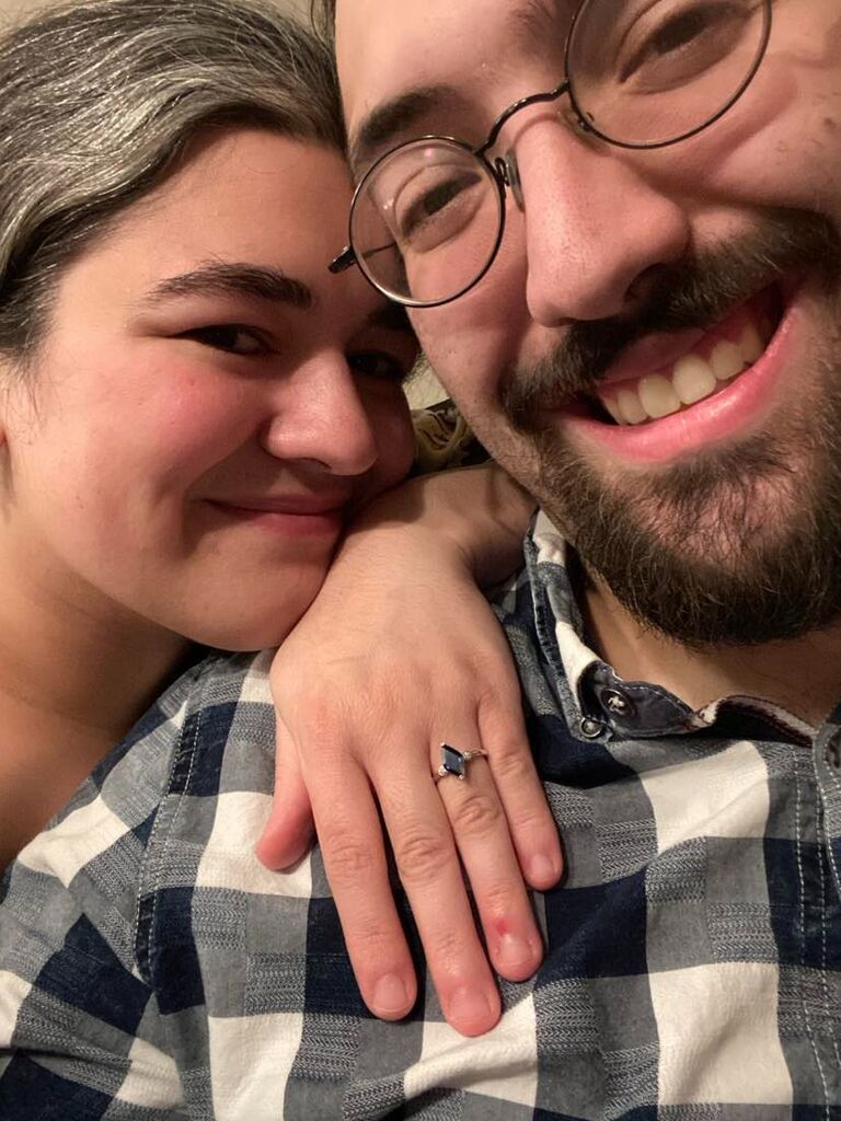 Our 9 year anniversary. He proposed. I said yes.