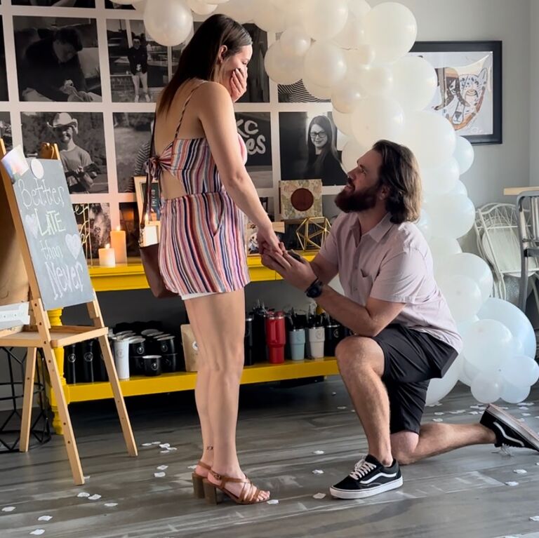 We got engaged! 