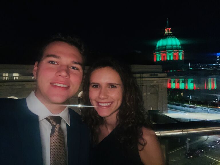 On the balcony at the San Francisco Symphony