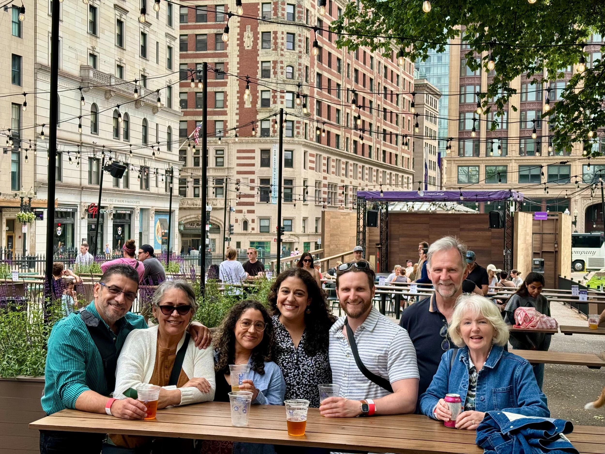 The first meeting of the families! Also rounding off a busy holiday for the Beatties after visiting Alaska, South Bend, and Boston.