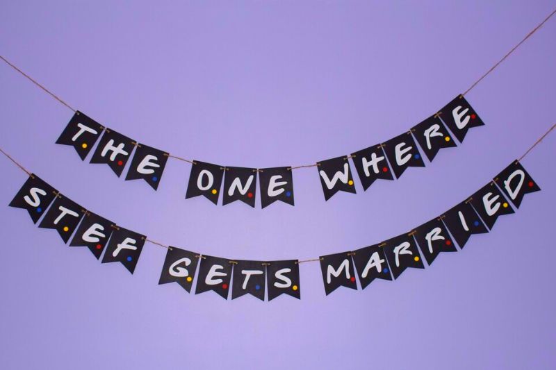 The One With the Wedding - bachelorette party theme idea