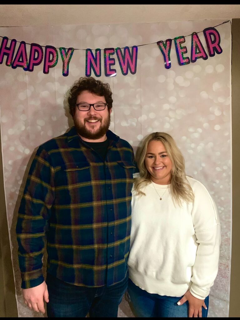 Our first New Years Eve party and only two people were able to attend because of a snowstorm. 