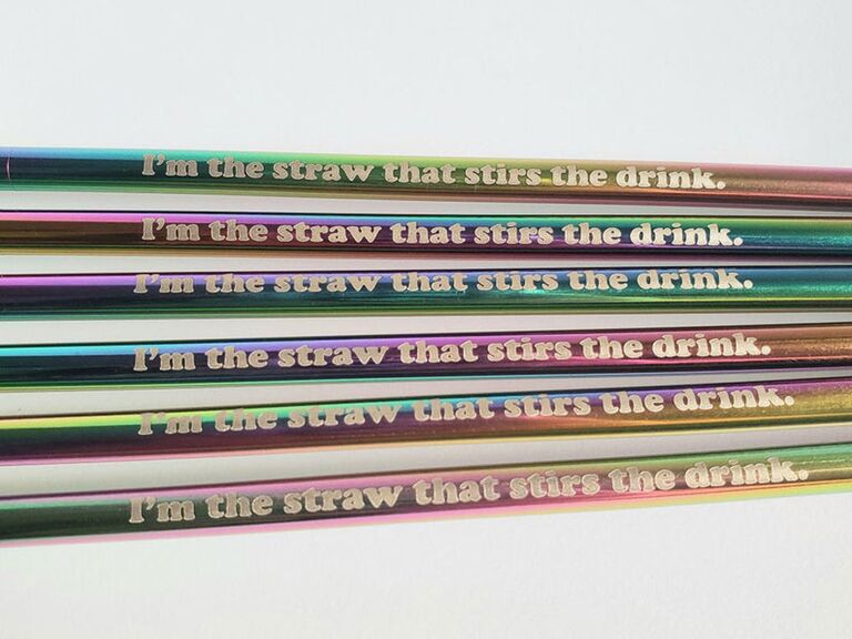 RHONY reusable straws for bachelorette party