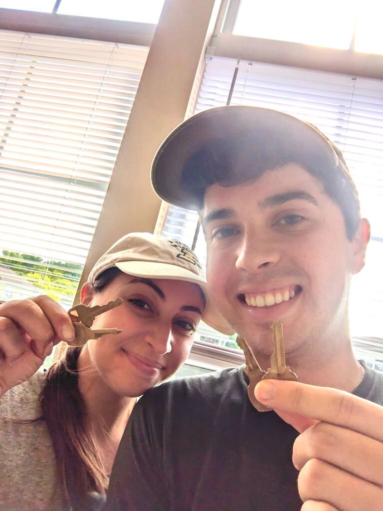 ...And they were roommates! The newly engaged couple moved into their first apartment together! 