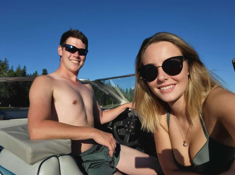 First trip out on Dylan's boat