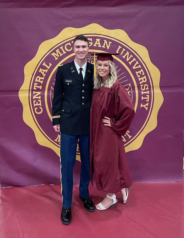 Graduating from college together