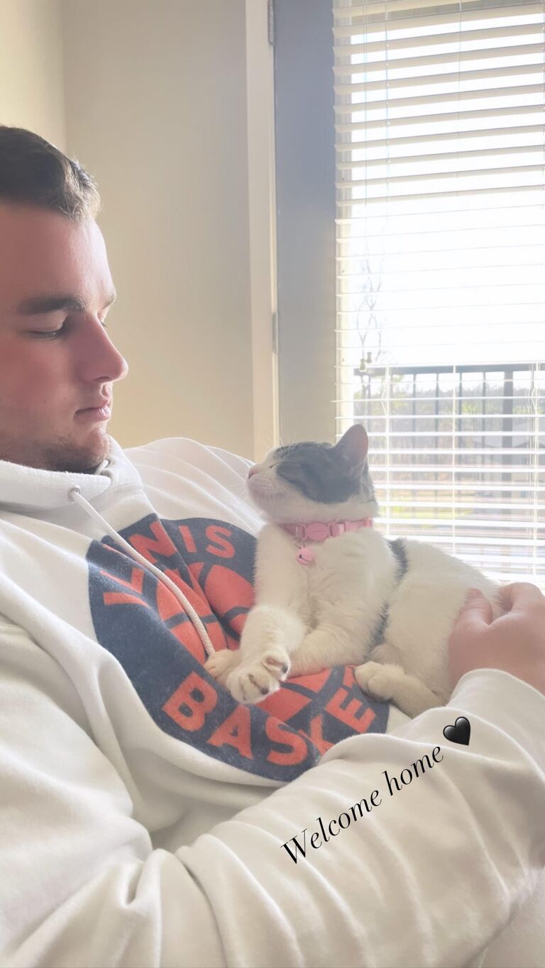Moved into our first apartment and adopted Lucy Goose