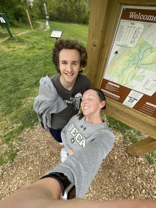 The rest of the spring was full of adventures—including trail running (pictured). Max still owes me a spin or zumba class for doing this with him.