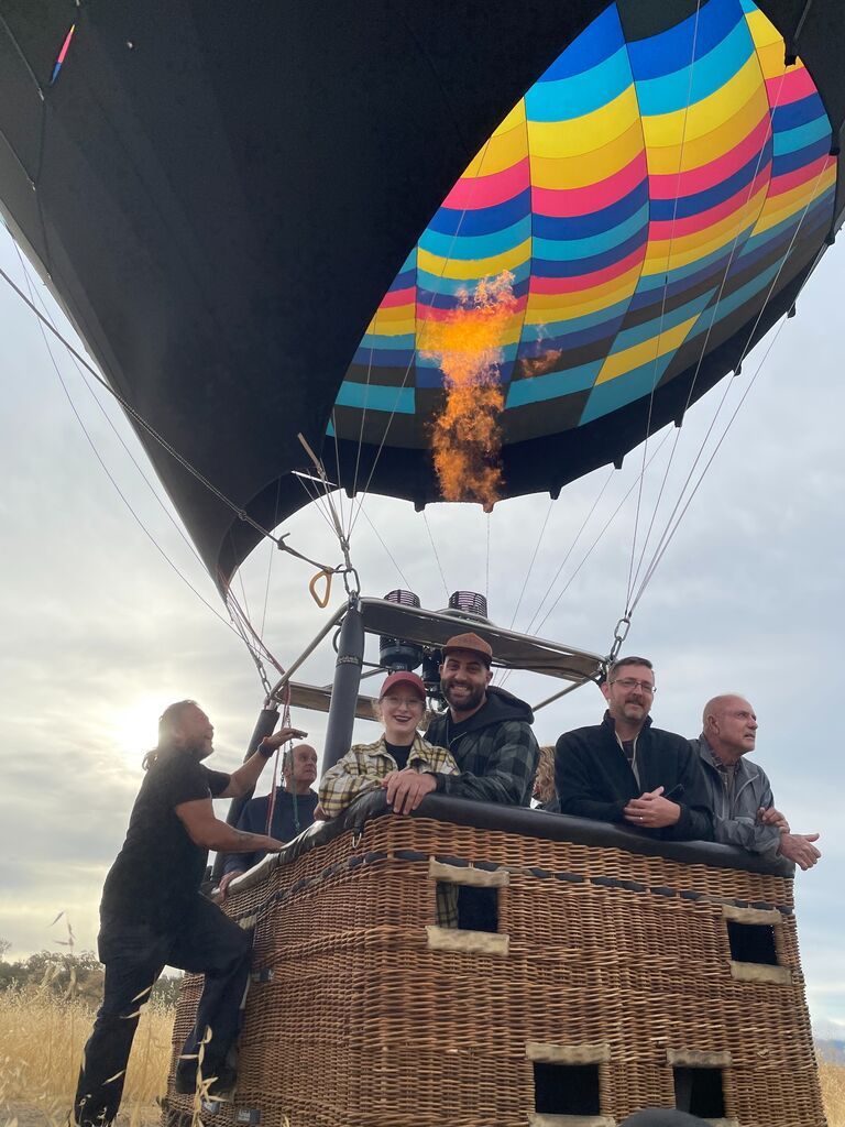 Sometimes you have to take to the sky to get a fresh perspective. Hot air ballooning in Napa. 