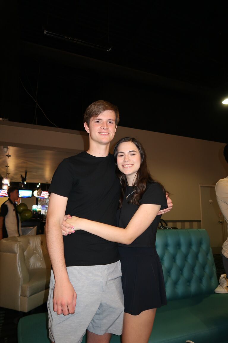 The last sorority date dash and yes, they both won a game of bowling. 
