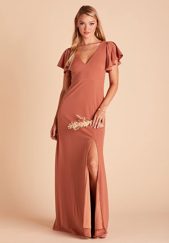 Doris Dress in Chiffon Taupe