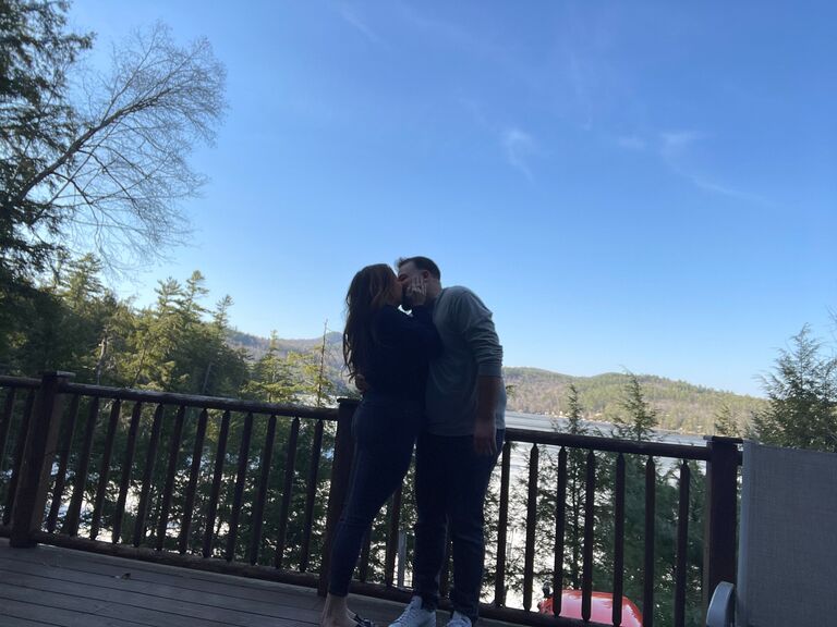 Our first 'I love you' exchange, living our best life at the Adirondacks !