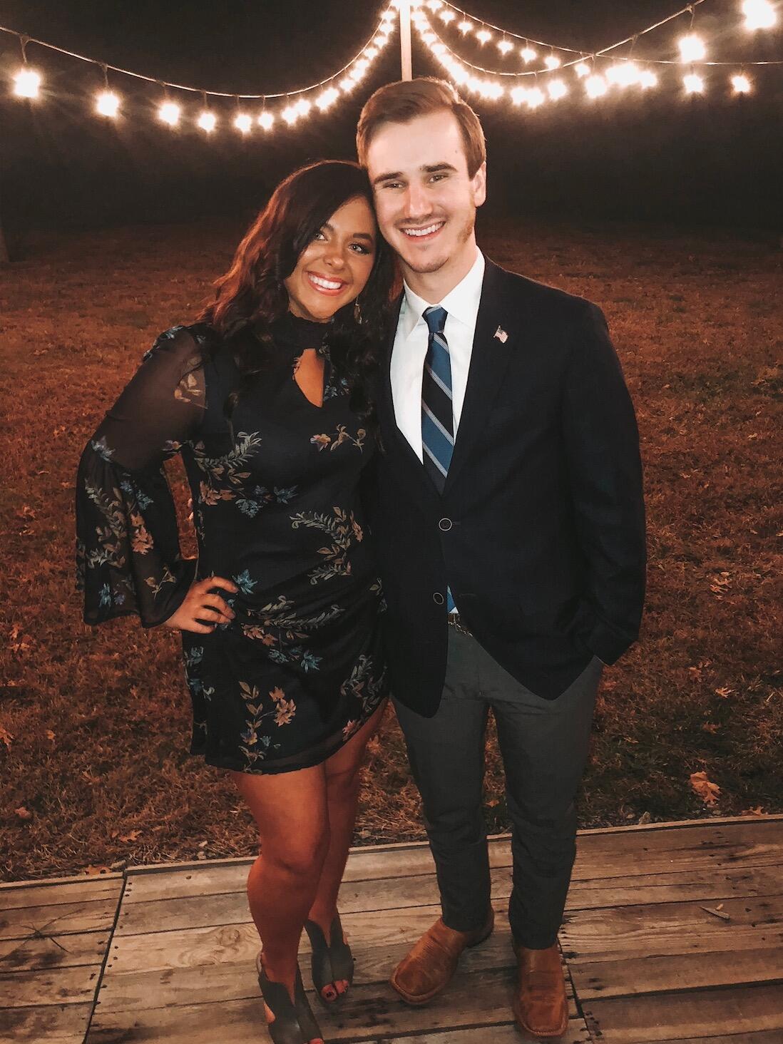 We went to Ashton's last semi-formal together, and by this time we knew there were way more than friendship feelings. This was shortly after we kissed for the first time and acknowledged there were feelings involved. BUT at this point, Ashton had decided to move to Oklahoma at the beginning of the year. So, we decided in order to preserve our friendship, we weren't going to pursue a long-distance relationship from the start (hahahaha).