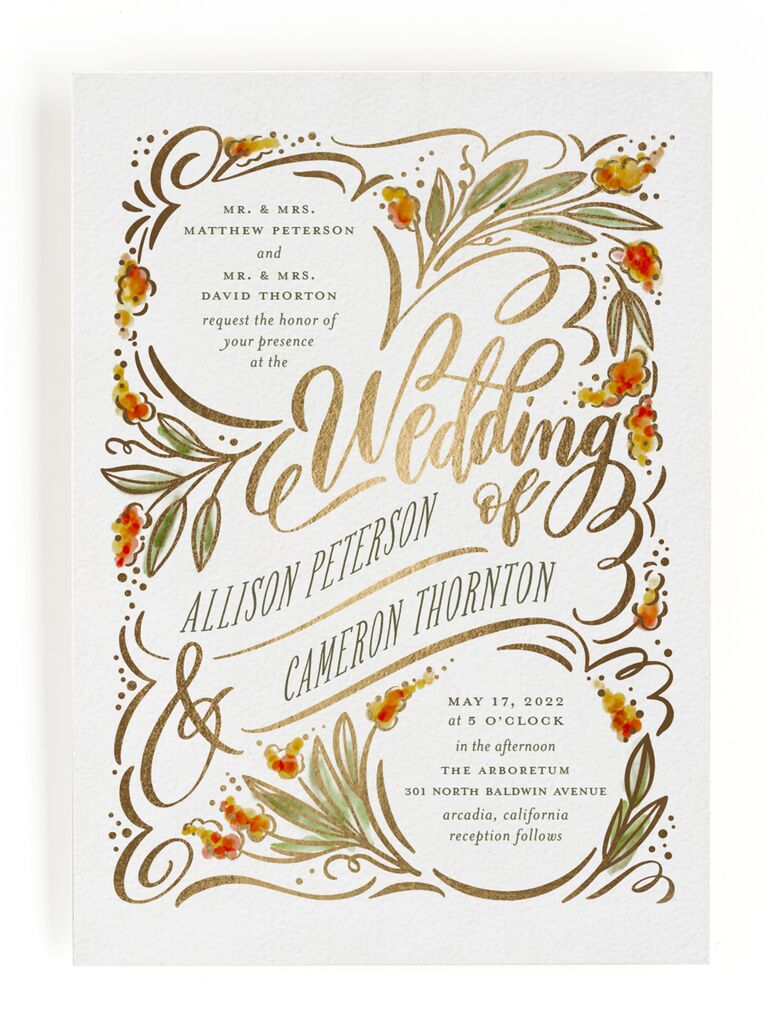 34 Fall Wedding Invitations That Embrace Autumn