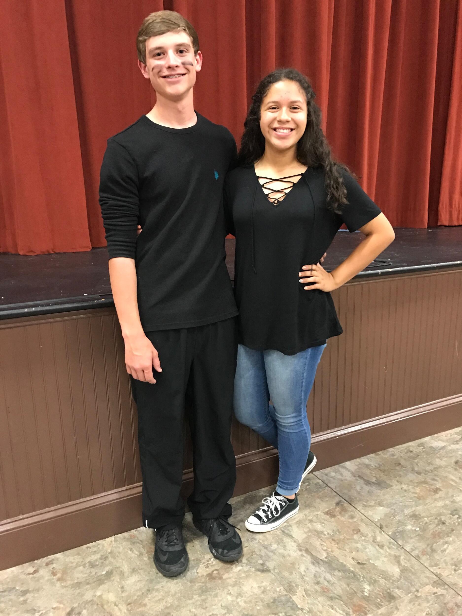 Our first photo together; taken after the YACS Little Mermaid Musical! 