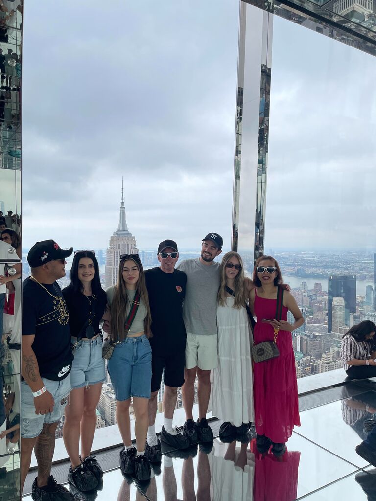 We visited the Big Apple with Paul, M, Kayla, Marcus, and Leona.