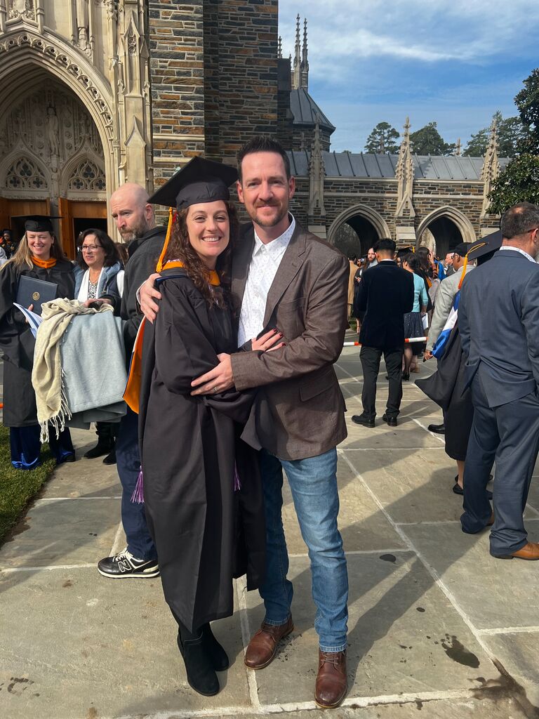 Chelsea graduated from Duke NP school!