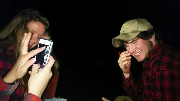 The night Wyatt asked Amber to officially be his girlfriend