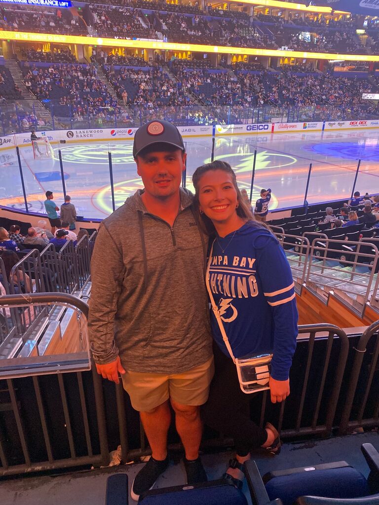 Our first Tampa Bay Lightning Game - Tampa, FL