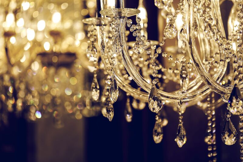 Chandelier - sweet 16 masquerade party ideas