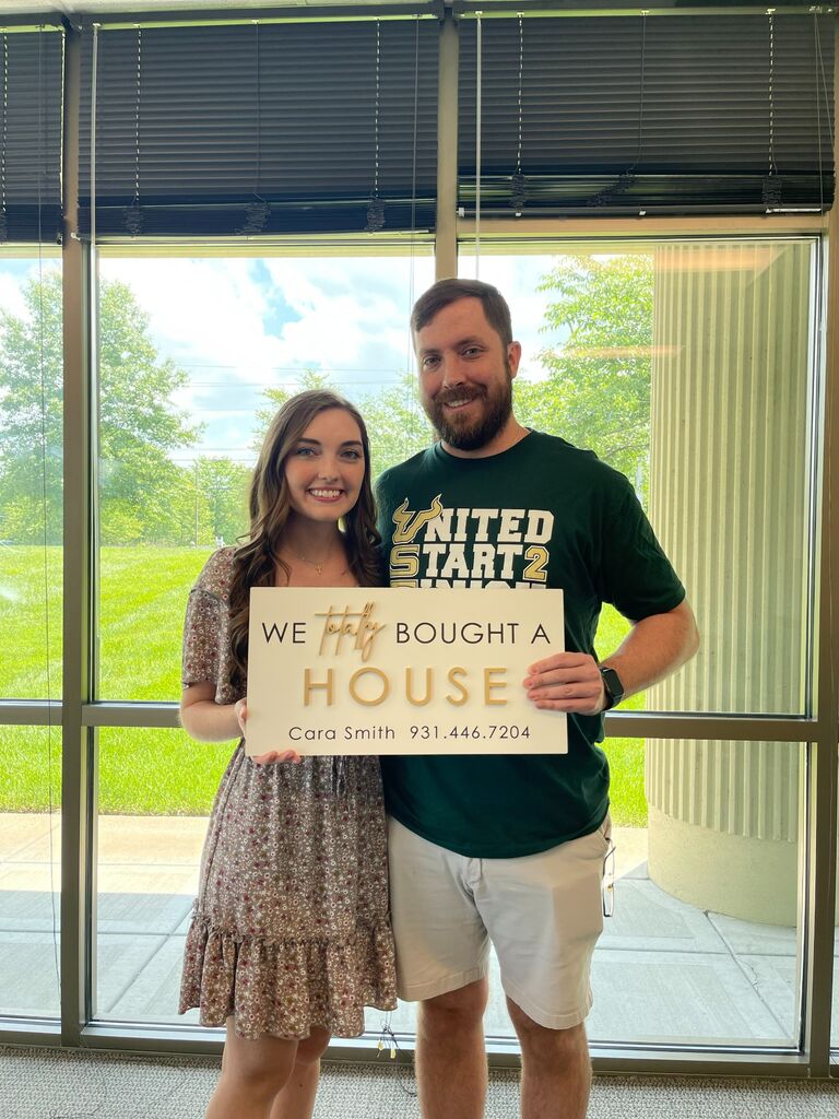 After lots of job hunting Charlie and I decided we wanted to move to TN to be closer to my family for a while and for him to start his first job as an attending physician. So, we bought our first house! 