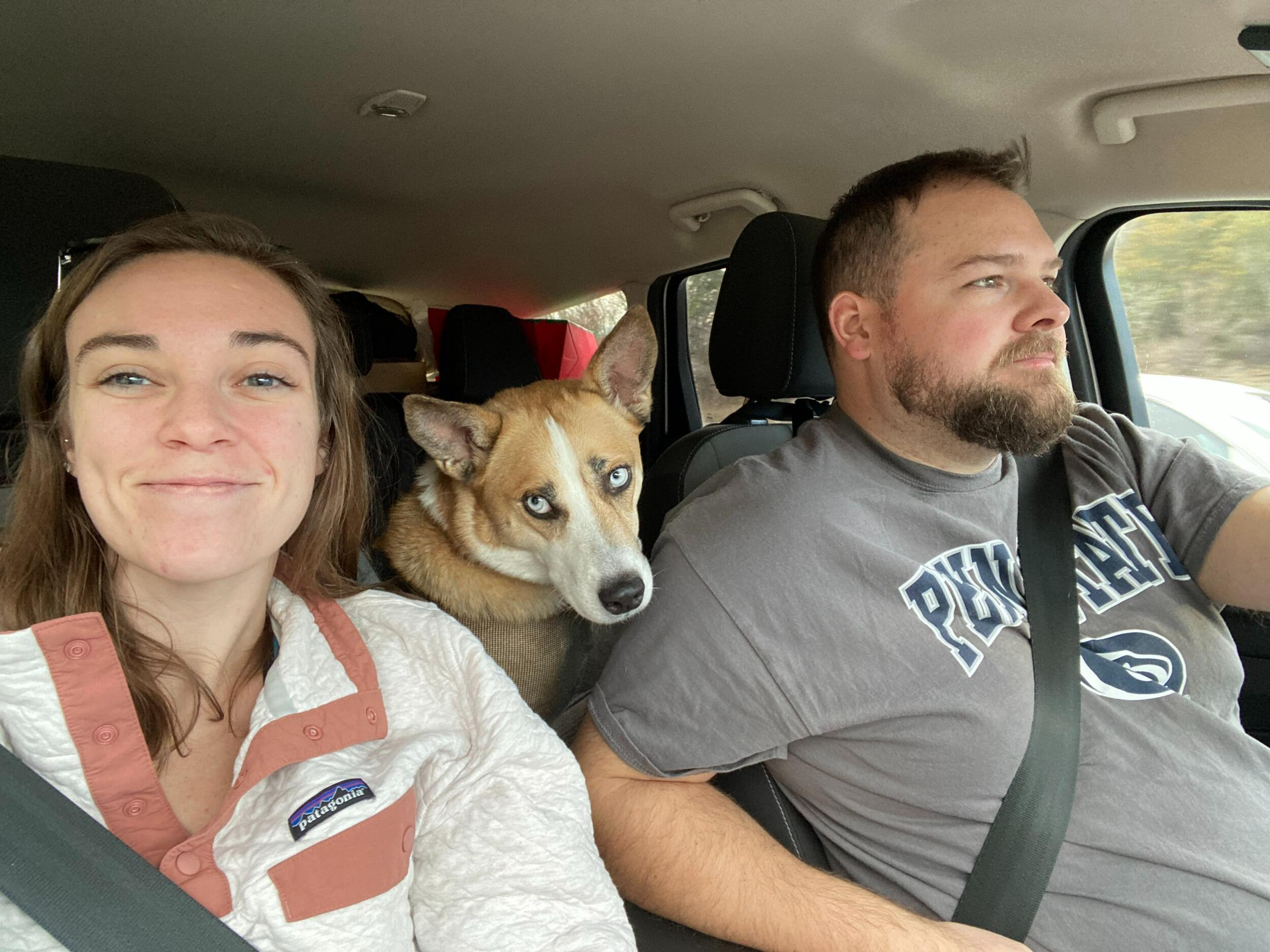We spent a lot of time driving from TX to PA so that we could include Ginger in our holidays!