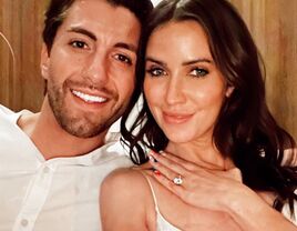 Kaitlyn Bristowe shows off her engagement ring and her new fiancé Jason Tartick