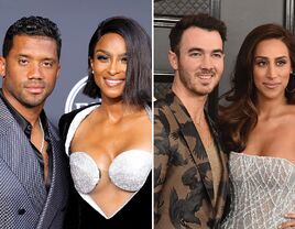 Ciara and Russell Wilson; Kevin and Danielle Jonas