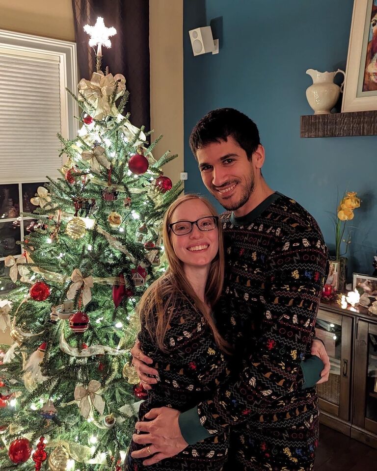 Our first and last Christmas together engaged.