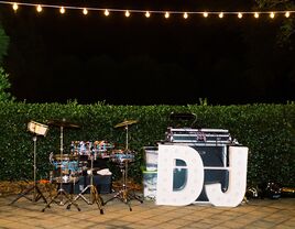 DJ booth at wedding