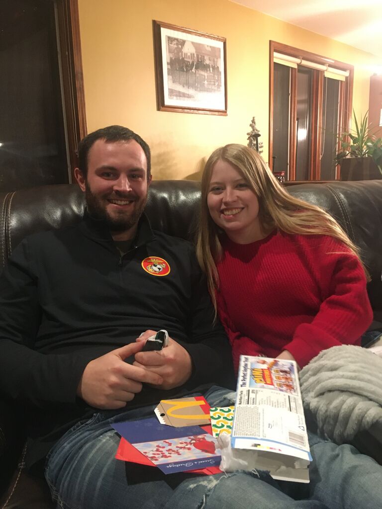 Our first Christmas together.
